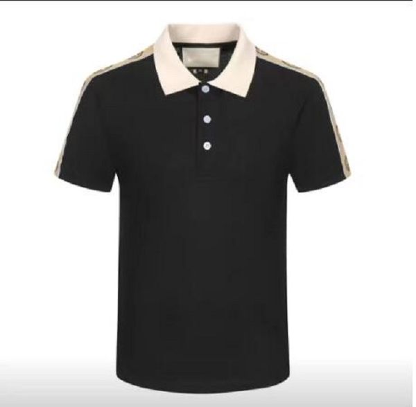 

black new mens stylist polo shirts luxury italy mens designer clothes short sleeve fashion mens summer t shirt asian size m-3xl, White;black
