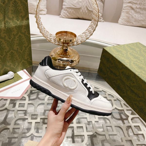 

2023 luxury designer shoes mac80 women's men's low canvas sneakers outdoor platform casual shoe couples trainers size 35-45, Black