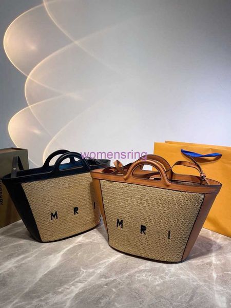 

2022 fashion light luxury crossbody bag designer marn woven women's handbag
