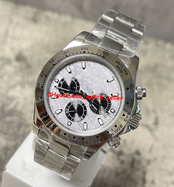 

4 colors luxury mens designer watches 40mm 116500 16520 126508 steel bezel meteorite dial mechanical automatic movement men's sport wri, Slivery;brown