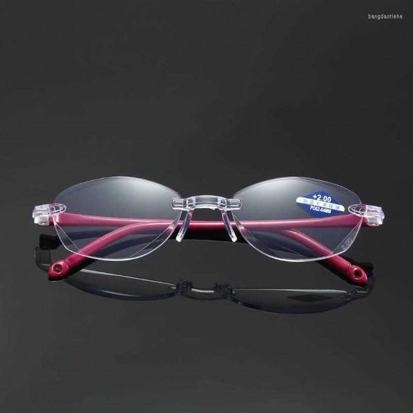 

sunglasses rimless reading glasses women anti blue rays presbyopia eyeglasses computer gaming eyewear with 1.5 2.0 2.5 3.0 3.5 4.0, White;black
