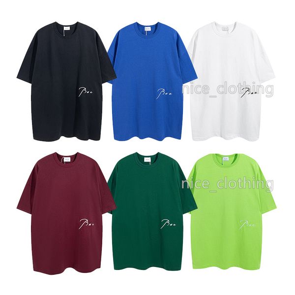 

30% off mens rhude designer t shirts luxury brand shirts mens womens tees fashion short sleeve casual streetwear summer clothing clothes, White;black