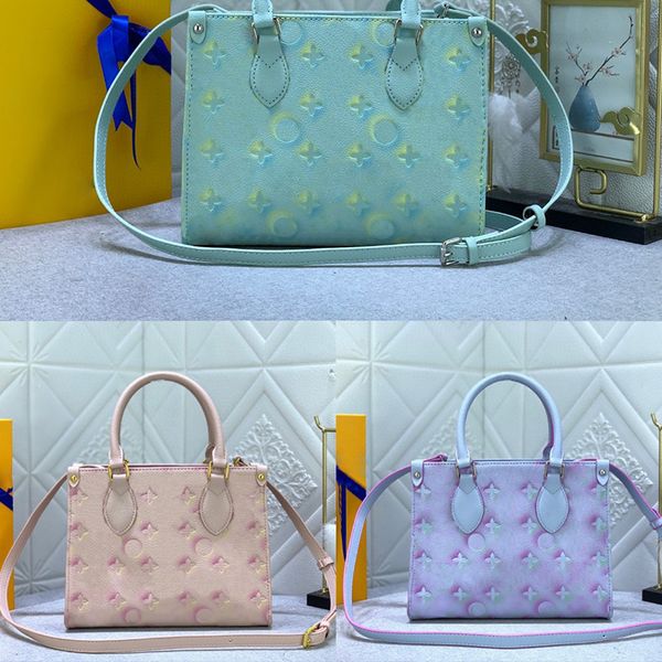 

fashion designer bag womens mini carrying tote bag #46168 all leather embossment shoulder bag portable temperament wallet card bag