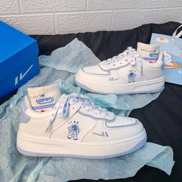 

shoes for women 2022 2022 womens sneakers cute girls fashion animation harajuku platform running leisure running white sneakers, Black