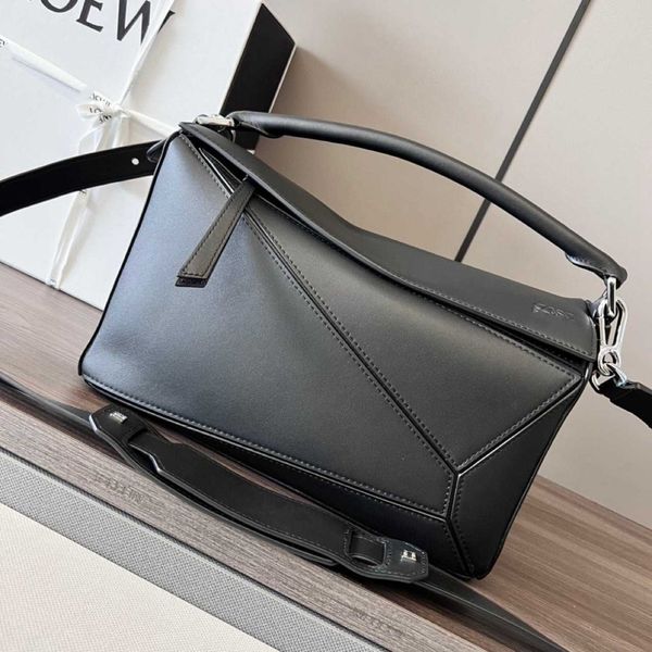 

classic puzzle medium calfskin plain pattern handbag single shoulder bag crossbody bag high quality