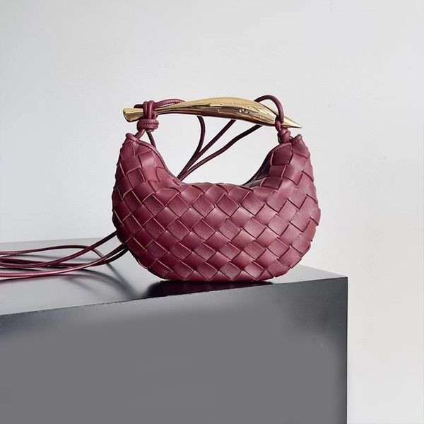 

9a designer clutch evening bags handbags purse luxurys fashion tote bag red knitting hand party plated leather patchwork phone cosmetics wal