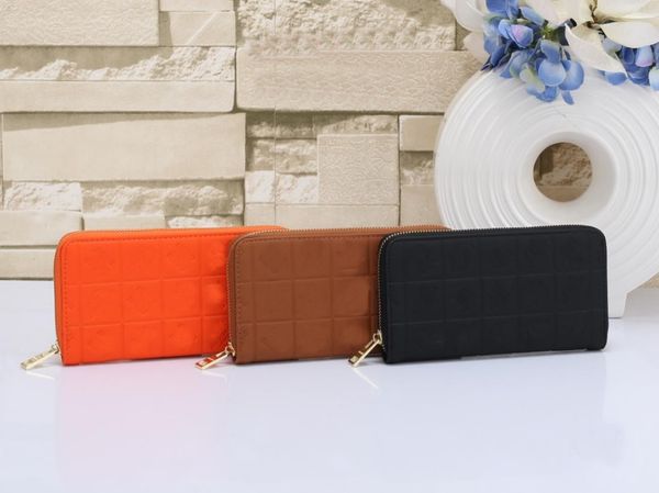 

designer wallet single zipper lady long wallets men classical purse couple style high-quality credit card bag ngyp, Red;black