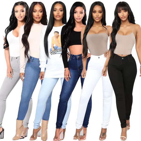 

2023ss womens jean skinny high stretch jeans pencil pants designer jean womens fashion trend with pocket jeans casual denim pants, Blue
