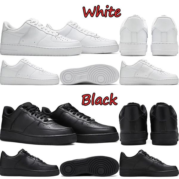 

designer af1 one shoes for men women 1 triple white black classic mens trainers outdoor running platform sneakers walking jogging size 36-45