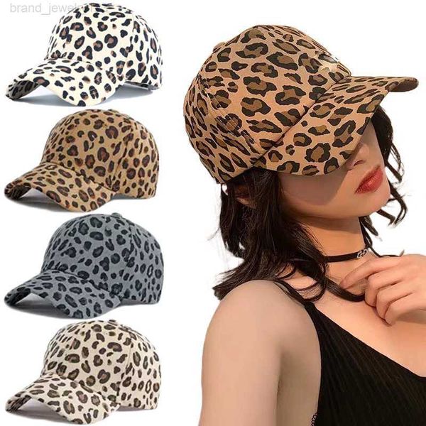 

2023 leopard print baseball cap hip hop cap men's women's corduroy animal print sun hat adjustable cap gorras baseball caps, Blue;gray