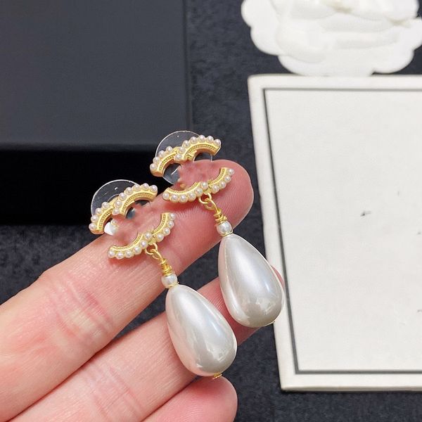 

designer classic earrings ccity luxury stud brand women jewelry gold earring high-qualit woman ohrringe 613434, Golden;silver