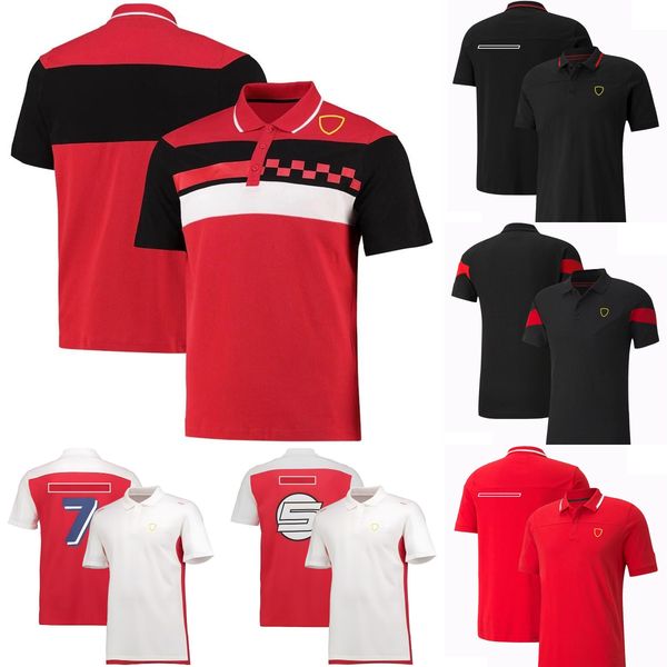 

2023 new f1 polo shirt t-shirt formula 1 team racing suit t-shirts quick dry short-sleeved summer men's casual plus size t-shirt