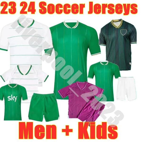 

2023 2024 irelands soccer jerseys special edition doherty duffy home green 23 24 egan brady keane j. mcginn football shirt hendrick mcclean, Black;yellow