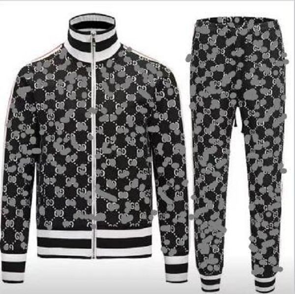 

2025 jacket fashion new men tracksuit sweat suits sports suit men hoodies jackets tracksuits jogger suits jacket pants sets men jacket sport, Gray