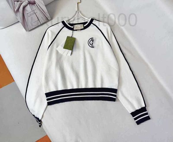 

women's knits & tees designer summer new high definition commuter style casual versatile slim and age reducing contrast cashmere short, White