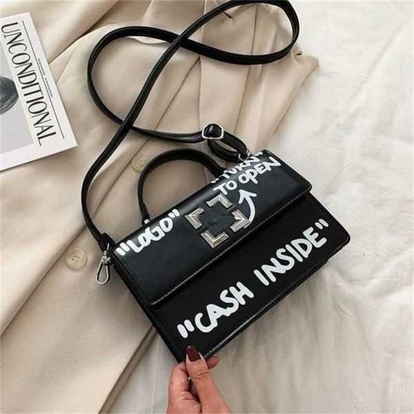 

online crossbody small bags new %90 graffiti off red wholesale fashion and square retail 2023 popular dign shoulder versatile texture purses