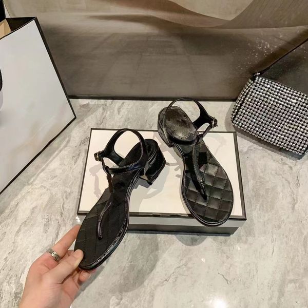 

high street designer slides for women summer soft leather 2023 flat middle high heel sandal summer beach wedding shoe dress shoes letter geo, Black