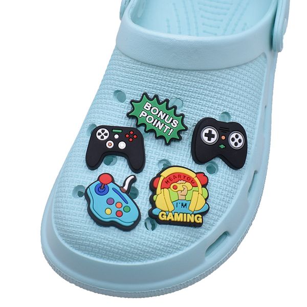 

anime charms games wholesale childhood memories funny gift cartoon charms shoe accessories pvc decoration buckle soft rubber clog charms, Blue