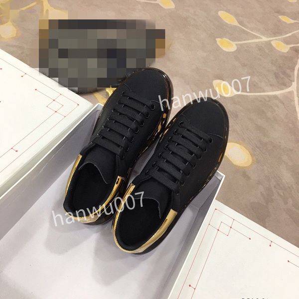 

2023new womans designer shoes lace sneakers casual womens shoes sports breathable flexible soft comfortable real leather woman, Black