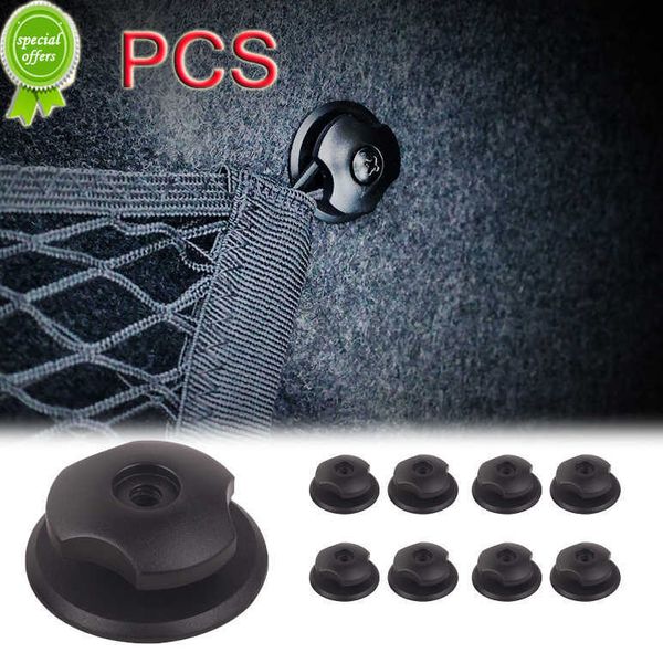 

new 8pcs car trunk hooks organizer rear cargo mounting luggage net fixing fastener hooker camper accessories car interior