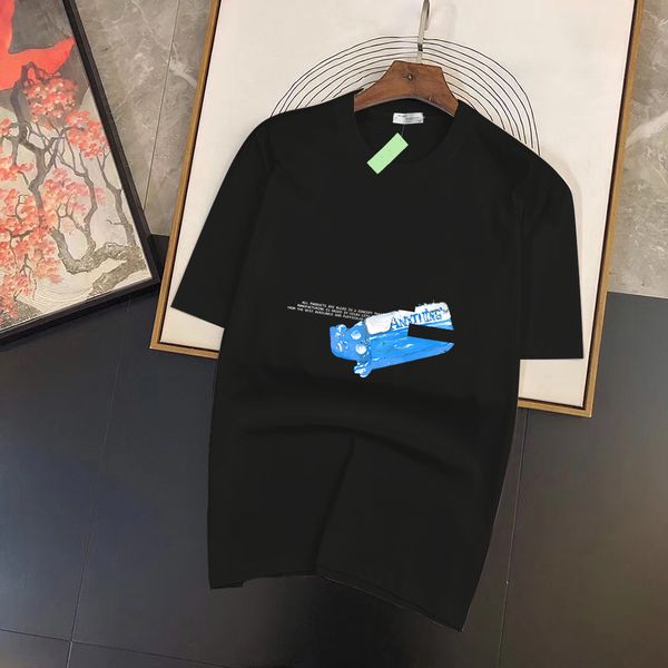 

2023 summer men's and women's fashion and leisure brand temperament joker soft cartoon letter printed t-shirt size xs-4xl#ljs42, White;black
