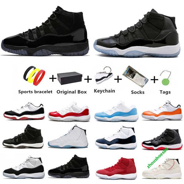

25th anniversary jubilee jumpman 11s women mens basketball shoes cap and gown bred 11 gamma blue concord high sports sneakers cool grey