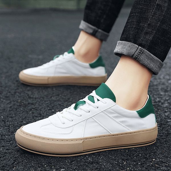 

2021 summer sneakers men casual shoes breathable ice silk men shoes walking flat footwear soft bottom white shoes, Black