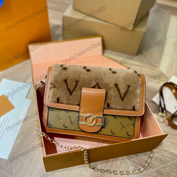 

stylisheendibags new women fashion shoulder bags daphne vintage postman bag leather flap handbags crossbody womens designer purse with chain