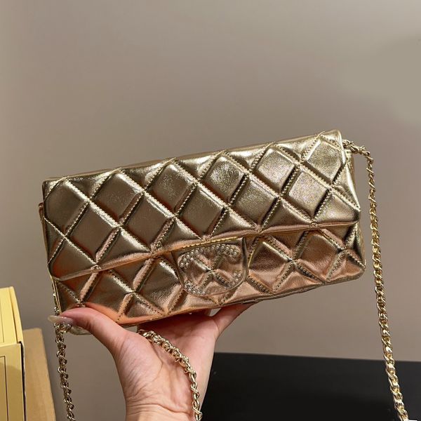 

rectangular bag pearls bags chains new 2023 luxury designer brand fashion shoulder handbags quality women thread patchwork bag purse cross b