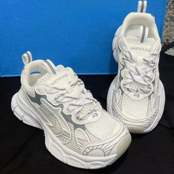 

breathable mesh chunky sneakers for women 2023 summer lace up womens platform running shoes ladies causal shoes female tennis, Black