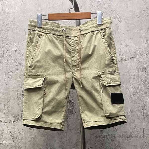 

summer men's and women's high-quality casual loose sports shorts cotton stone tooling embroidery 1 6r7j, White;black