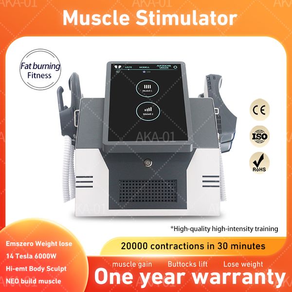 

dls-emslim neo body sculpting machine 14 tesla 6000w power 4 pcs handles with pelvic stimulation pads optional emszero