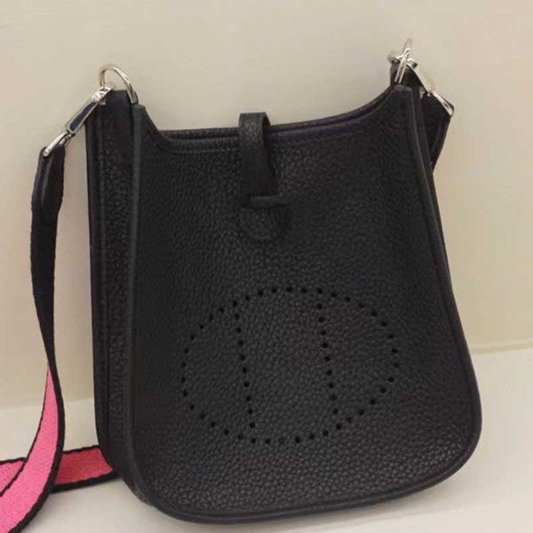 

designer h home bag evelynn and versatile casual cow leather bucket bag evelyns lizhi high end handheld one shoulder crossbody women's