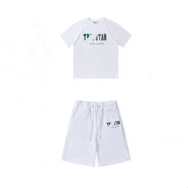 

men's t-shirts trapstar t-shirt sports fashion high street wear short sleeve casual loose cotton tees 2023 summer c915, White;black