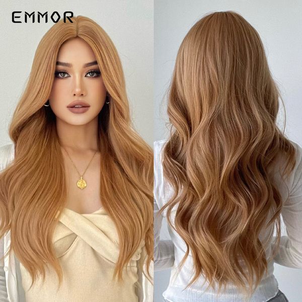 

synthetic wigs long wavy blonde natural hair wigs for women cosplay wigs heat resistant fiber hair wigfactory direct, Black