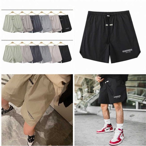 

men's women's designer essentail shorts cotton sports fashion essent short street style tide knee length essentiel clothing street, White;black