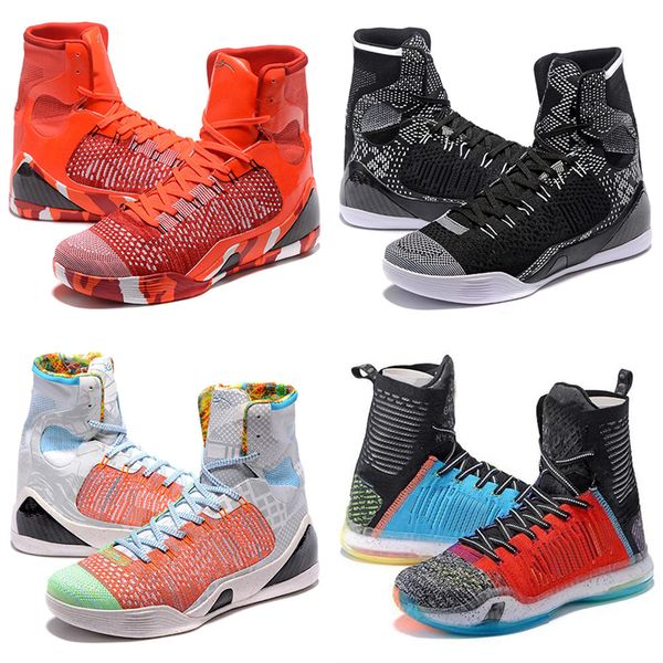 

basketball shoes black mamba 9 ix elite blackout christmas red bhm 9s easter high outdoor sport shoes training sneakers size eur 40-46