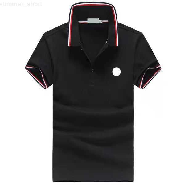 

designer t shirts for men basic business polos t shirt fashion france brand men's t-shirts embroidered armbands letter badges polo shir, White;black