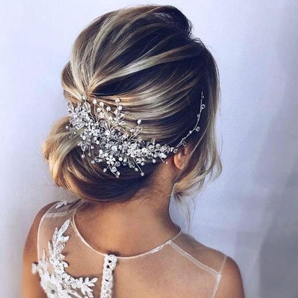 

bride's beautiful wedding headwear shiny rhinestone pgraphy p decoration wedding hairband fd-0059-a, Silver