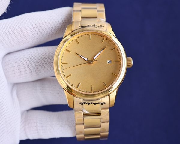 

constellation series, classic watch, equipped with mechanical movement, steel strap, elegant thin appearance, aa high-quality watch, size 40, Slivery;golden