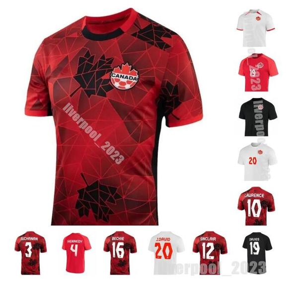 

2023 canada soccer jerseys men kids kit women national team j.david 23 24 ugbo larin cavallini millar eustaquio 2024 football shirt osorio b, Black;yellow