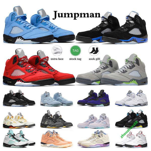 

men basketball shoes 5 5s mens sneakers unc racer blue aqua alternate grape raging bull oregon oreo outdoor sports running trainers