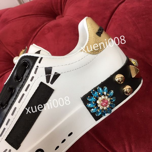 

womens classics brand casual shoes leather lace-up sneaker running trainers letters shoes flat printed sneakers, Red;white
