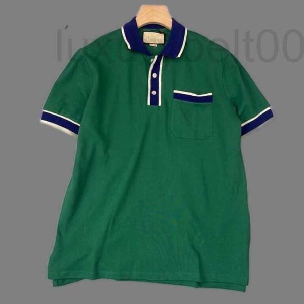 

men's polos designer polo shirt loose paris short sleeve casual couple fashion men om5x, White;black