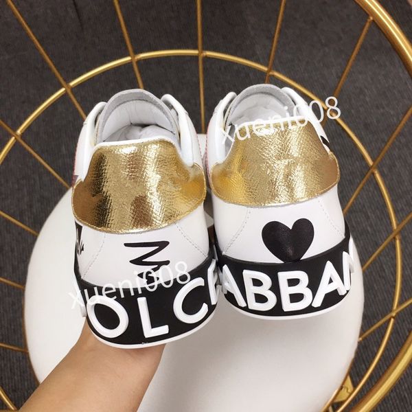 

2023new women men classics brand casual shoes leather lace-up sneaker running trainers letters shoes flat printed sneakers, Red;white