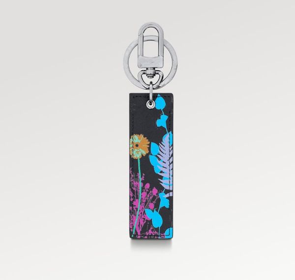 

designer key wallet designer plant flower printed keychain pendant buiness mens car keyring brand ladies key chain women's bag totes pe, Red;blue