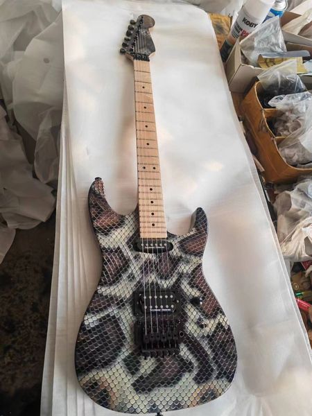 

2023 new electric guitar snake body pattern
