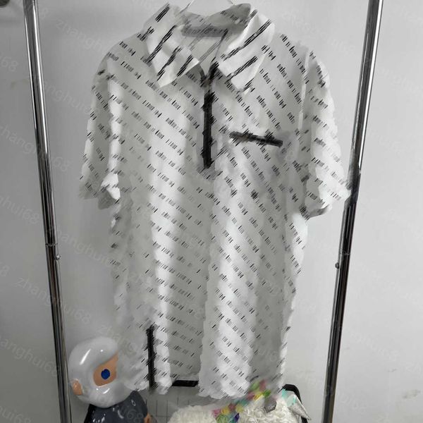 

23ss womens designer clothing summer dresses women dress lapel half zip full letter logo print polo short-sleeved dress womens clothing, Black;gray