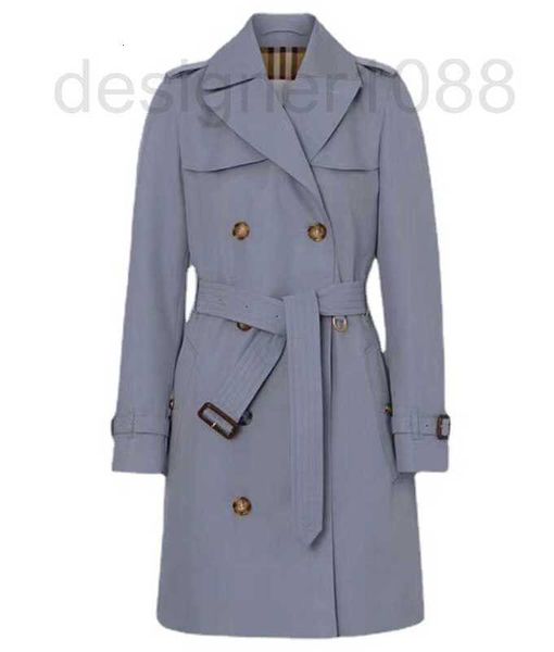 

designer 2023 new classic islington edition small british casual style mid length coat pixg, Tan;black