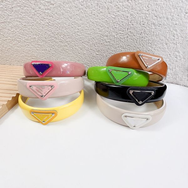 

designer headband hair clips women girl glittering leather letter hair bands retro turban headwrap gifts barrettes hair accessories headwear